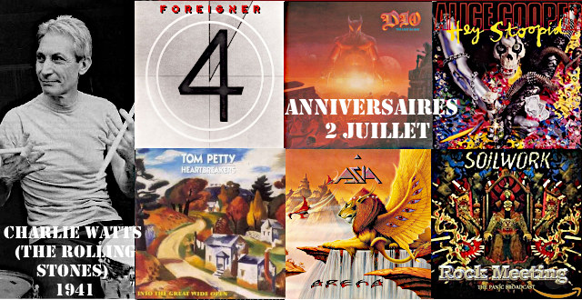 anniv 2 juillet dio the rolling stones alice cooper tom petty porcupine tree foreigner contrive soilwork bonded by blood huntress