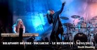 RHAPSODY OF FIRE - NIGHTMARE - MANIGANCE - RISING STEEL - Toulouse – Le Metronum -  24/03/2023