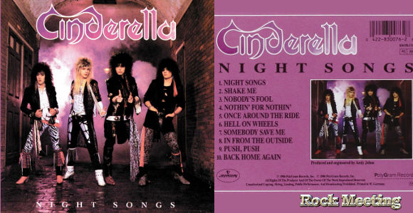 cinderella nights songs