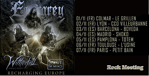 evergrey 2021 paris toulouse lyon colmar witherfall dust in mind