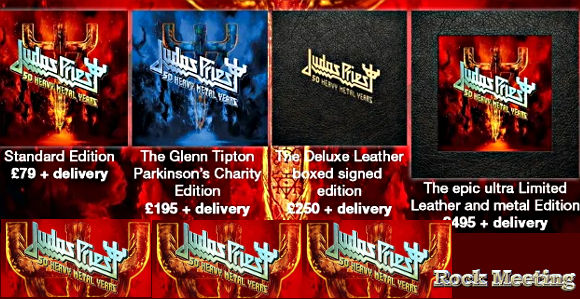 judas priest annonce le premier livre officiel 50 heavy metal years en pas moins de 4 formats