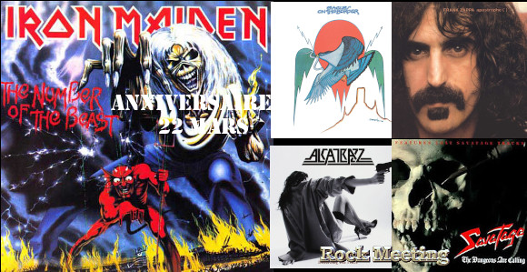 anniv 22mars iron maiden ac dc angra the yardbirds the beatles elvis foghat pantera savatage anthrax white zombie billy idol alcatrazz strapping young lad