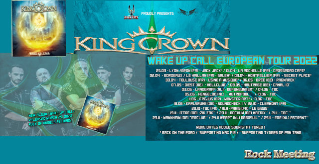 kingcrown wake up call nouvel album plus tournee europeenne
