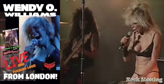 wendy o williams live anf fucking loud from london le concert de la legende punk metal de 1985 reedite en dvd