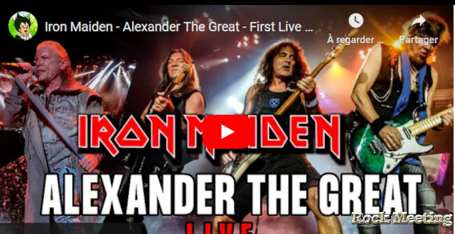 iron maiden interprete alexander the great videos en live pour la 1ere fois lors du 1er concert de the future past tour ljubljana 28 05 2023