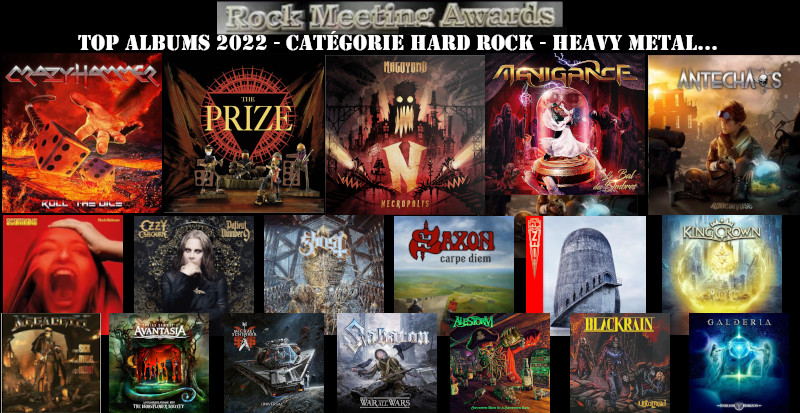 rockmeeting awards top albums 2022 categorie hard rock heavy metal metal melodique power sympho gothique