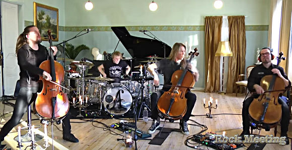 apocalyptica en mode confinement et en concert depuis son lieu de repetition la video