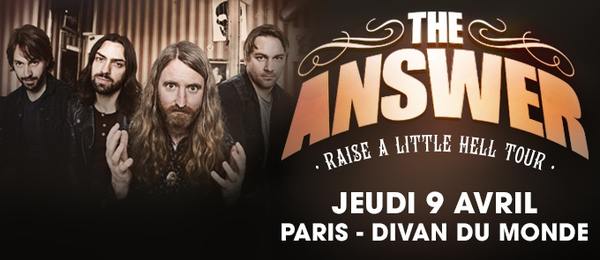THE ANSWER - Paris Divan du Monde le  jeudi 9 avril 