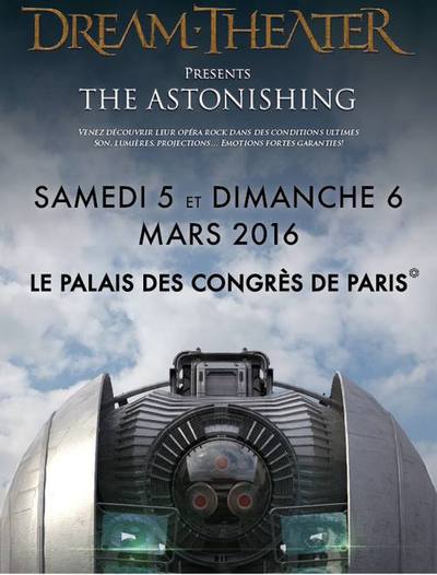 DREAM THEATER Paris - Palais des Congrès – 06/03/2016