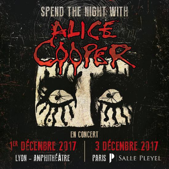 ALICE COOPER Paris Lyon Décembre 2017