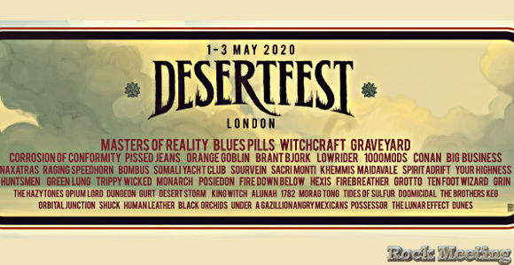 desertfest london 2020 trois jours de festival avec masters of reality blues pills graveyards en tete d affiche