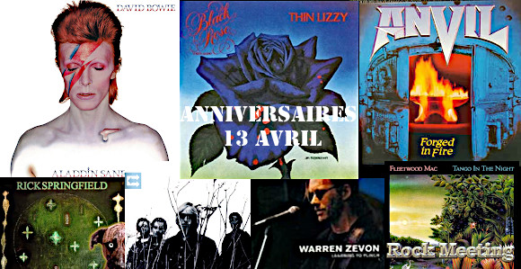 anniv 13 avril thin lizzy david bowie anvil black crowes w a s p femme fatale molly hatchet billy squier fleetwood mac rick springfield bruce springsteen