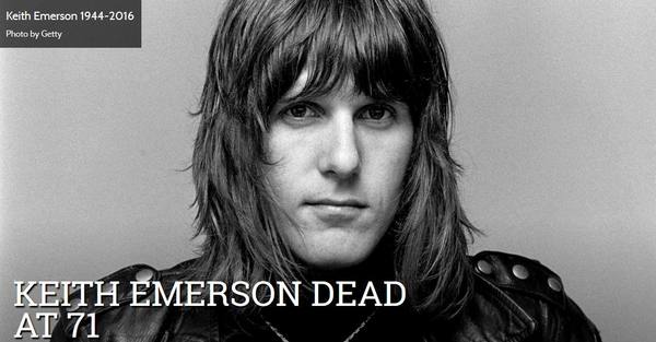 R.I.P KEITH EMERSON, le claviériste d'Emerson Lake & Palmer est décédé à 71 ans
