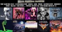 RockMeeting  AWARDS - Votez pour votre Top Albums 2023 - Catégorie Pop - Rock - AOR, Westcoast, Prog, Alternatif - Modern - Indé - Blues - Country ... 