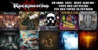 ROCKMEETING AWARDS - Top Albums 2025 - Votes des lecteurs -  Avec SORTILEGE, GANAFOUL, TITAN,  ALICE COOPER, GHOST, Dream Theater, Helloween, CORONER,  PATRICK RONDAT, Paradise Lost, HAREM SCAREM, ...