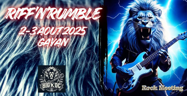 festival riff n rumble 2025 2 3 aout avec the dead krazukies le reparateur legba quintana dead blues experience underground therapy fast lane badass mother fuzzers