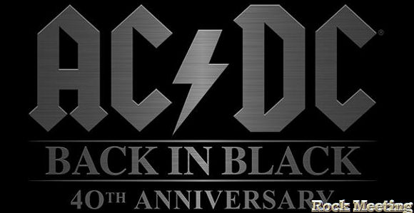 ac dc back in black 40eme anniversaire video