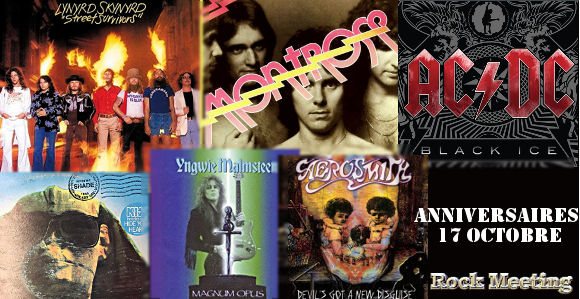 anniversaires 17 octobre savatage lynyrd skynyrd montrose kiss ac dc spinal tap nevermore obituary skyclad cradle of filth iced earth