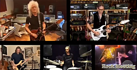 brian may rejoint nuno bettencourt steve vai zakk wylde yngwie malmsteen et tosin abasi pour jouer bohemian rhapsody video