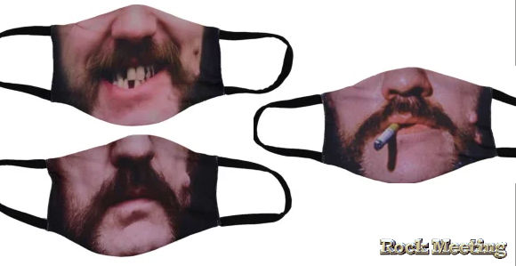 motoerhead trois masques faces of lemmy la nouvelle arme contre la covid 19