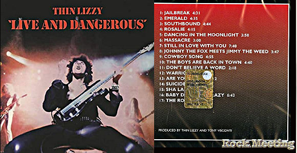 thin lizzy live and dangerous chronique