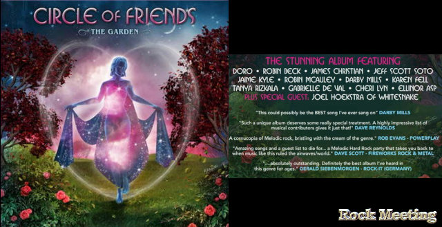 circle of friends the garden nouvel album avec doro robin beck james christian jeff scott soto
