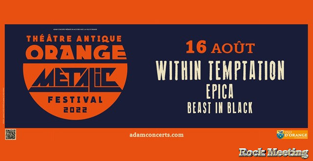 orange metalic festival 2022 1ere edition avec within temptation epica beast in black