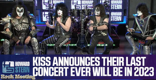 regardez kiss annoncer son dernier concert this is the end