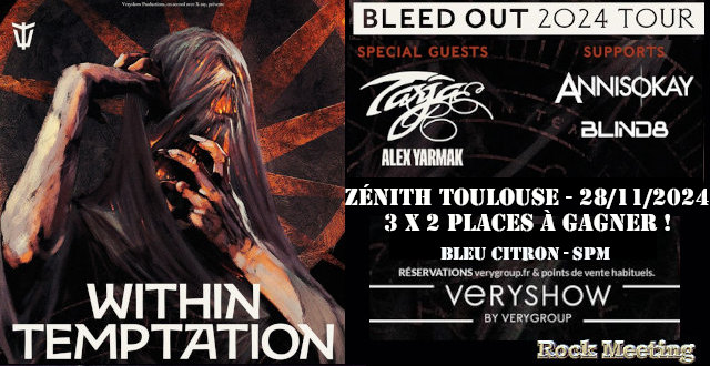 within temptation zenith toulouse 28 11 2024 3 x 2 places a gagner tarja