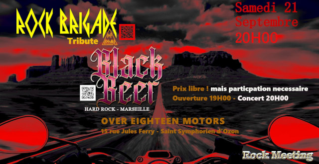 blackbeer the edge of the knife son 1er album en live a saint symphorien d ozon 69 le 21 09 2024 avec rock brigade tribute def leppard