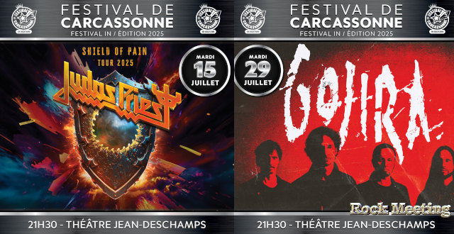 festival de carcassonne 2025 judas priest 15 07 gojira 29 07