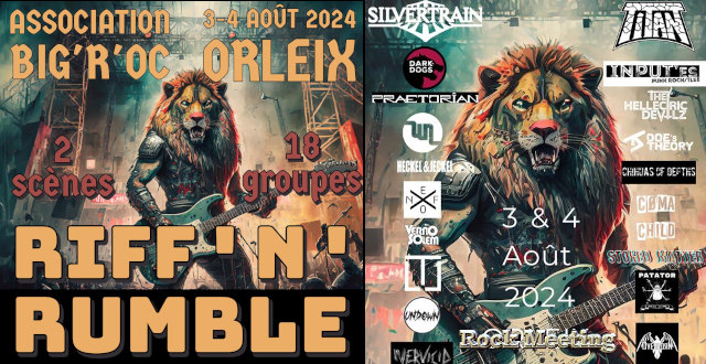 festival riff n rumble 3 4 aout 2024 avec silvertrain titan dark dogs the hellectric devilz