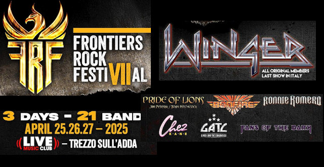 frontiers rock festival vii 25 au 27 avril 2025 winger pride of lions bonfire ronnie romero chez kane girish the chronicles fans of the dark