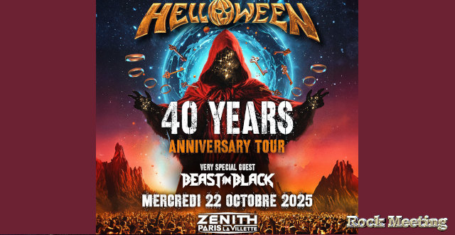 helloween annonce une tournee europeenne pour son 40eme anniversaire a l automne 2025 elle passera par paris zenith le 22 octobre