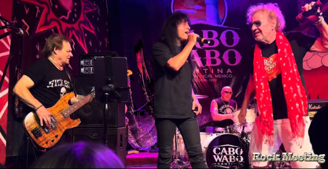 joey belladonna rejoint sammy hagar et michael anthony sur rock candy a cabo san lucas