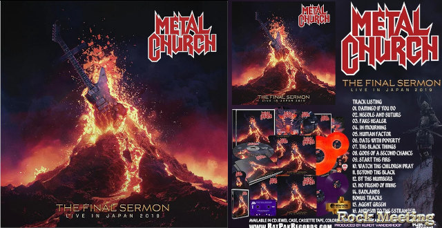 metal church the final sermon live in japan 2019 nouvel album live fake healer video