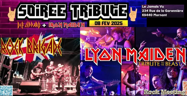 soiree tribute def leppard rock brigade iron maiden lyon maiden mornant 69 08 02 2024