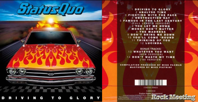 status quo lance la collection driving to glory