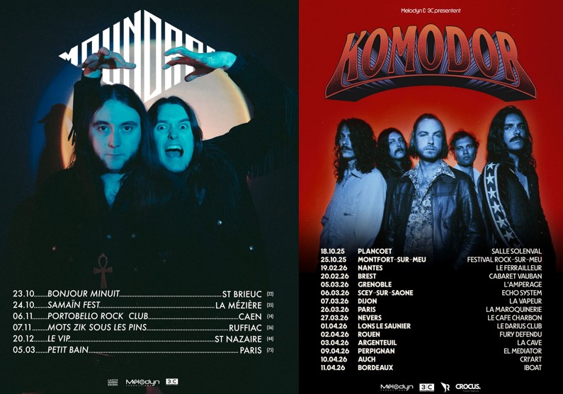 Komodor et Moundrag tour