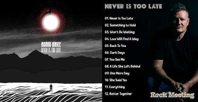 adam brice never is too late chronique