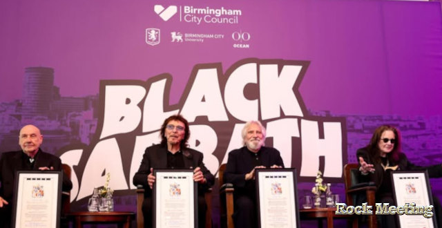 black sabbath a recu le titre de freedom of the city of birmingham