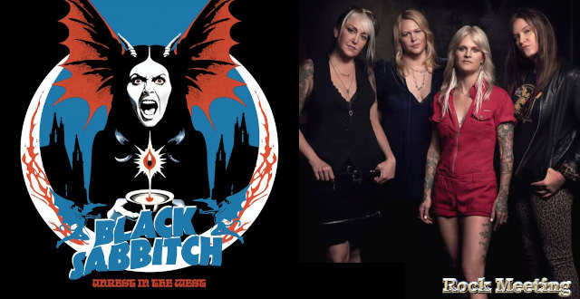 black sabbitch unrest in the west album live pour le groupe feminin tribute a black sabbath
