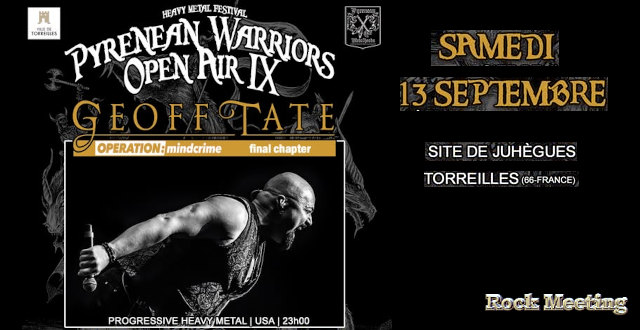 geoff tate son nouvel album sera produit par john moyer de disturbed rappel au pyrenean warriors open air ce 13 septembre