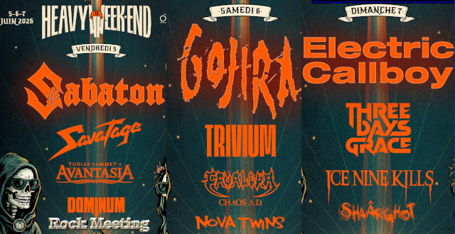 heavy week end 2026 nancy open air avec sabaton gojira electric callboy savatage avantasia