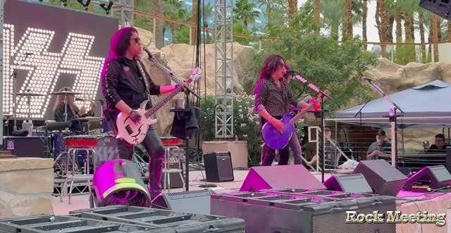 kiss rend hommage a ace frehley lors de son premier concert sans masque a la kiss kruise landlocked in vegas