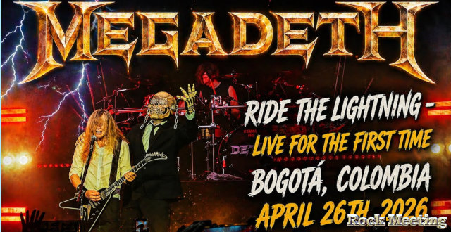 megadeth interprete sa version du classique de metallica ride the lightning en live pour la premiere fois