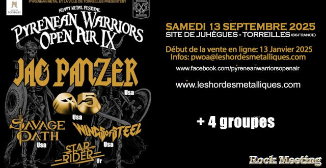 pyrenean warriors open air ix 13 09 2025 jag panzer q5 wings of steel savage oath star rider