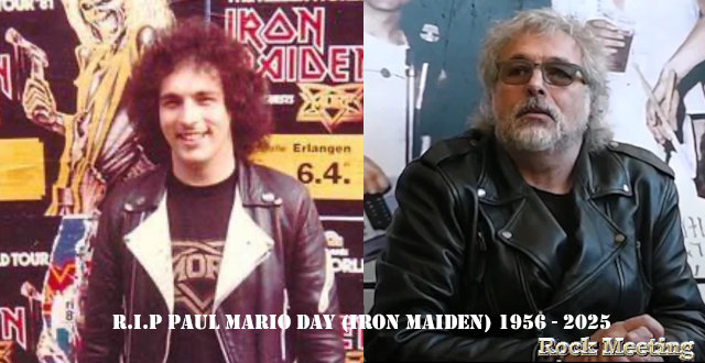 r i p paul mario day le chanteur originel d iron maiden est mort a l age de 69 ans