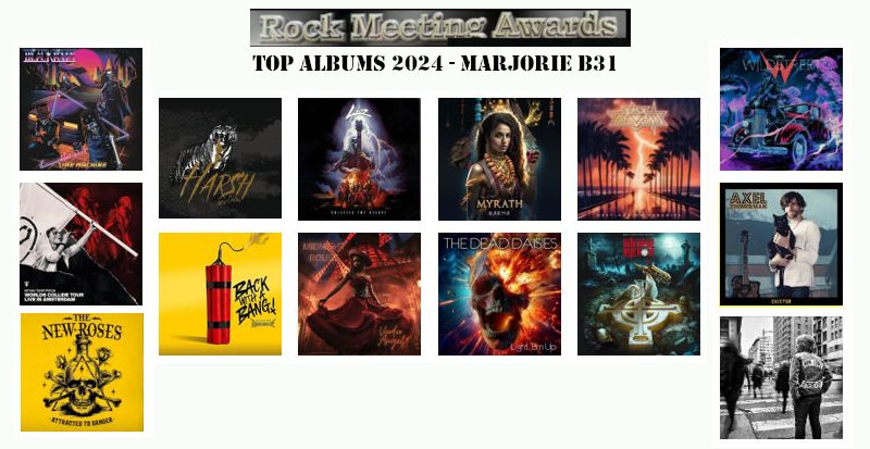 rockmeeting awards top 2024 de majorie b31 en albums clips concerts