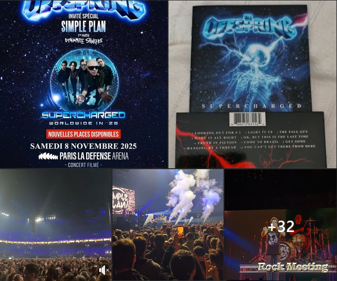 the offspring simple plan dynamite shakers paris la defense arena 12 11 2025 01